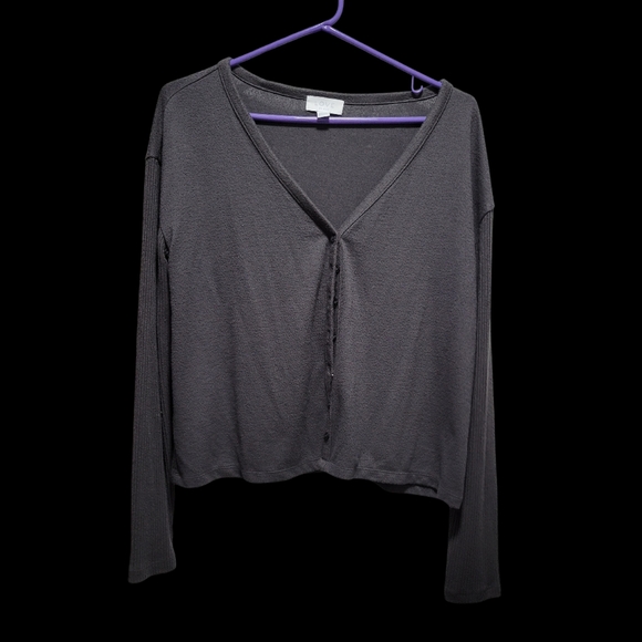 Gray Sweater - Button Up - Love by Gap - Picture 2 of 4